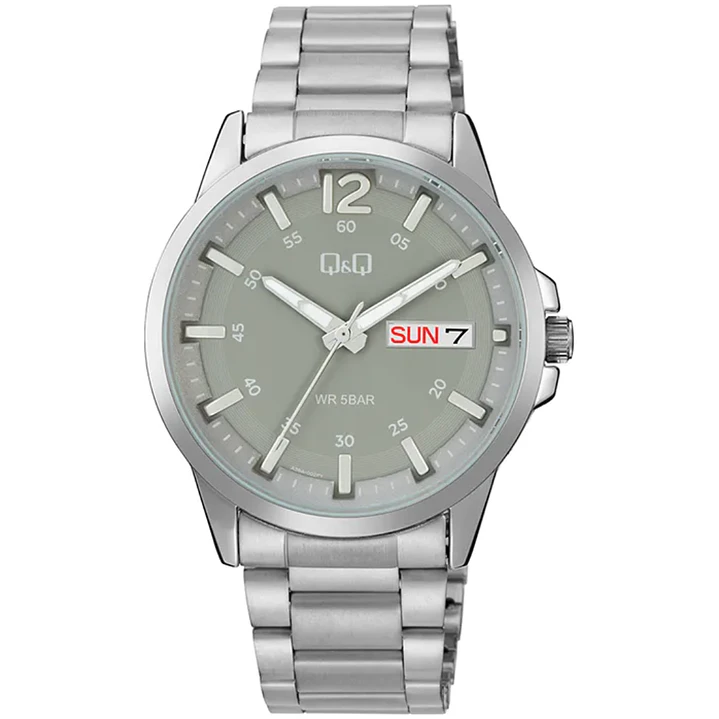 Reloj Q&Q Hombre Análogo Plateado A36A-002PY 1