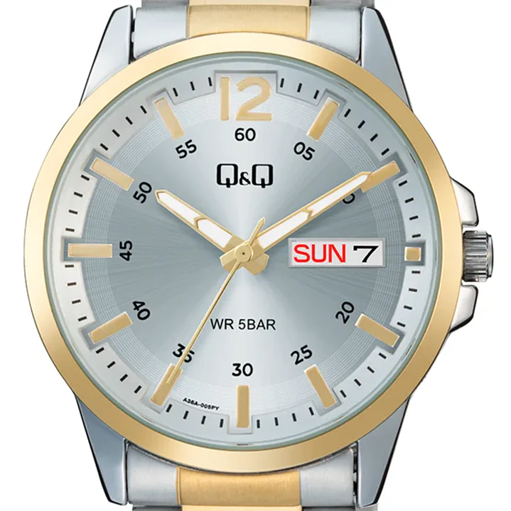 Reloj Q&Q Hombre Análogo Bicolor A36A-005PY 3