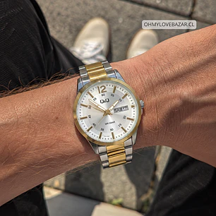 Reloj Q&Q Hombre Análogo Bicolor A36A-005PY