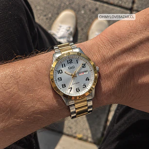 Reloj Q&Q Hombre Análogo Bicolor A37A-005PY