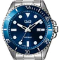 Reloj Q&Q Hombre Análogo Plateado Azul A41A-001PY - Miniatura 3
