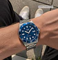 Reloj Q&Q Hombre Análogo Plateado Azul A41A-001PY - Miniatura 2