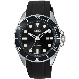 Reloj Q&Q Hombre Análogo Negro A41A-004PY