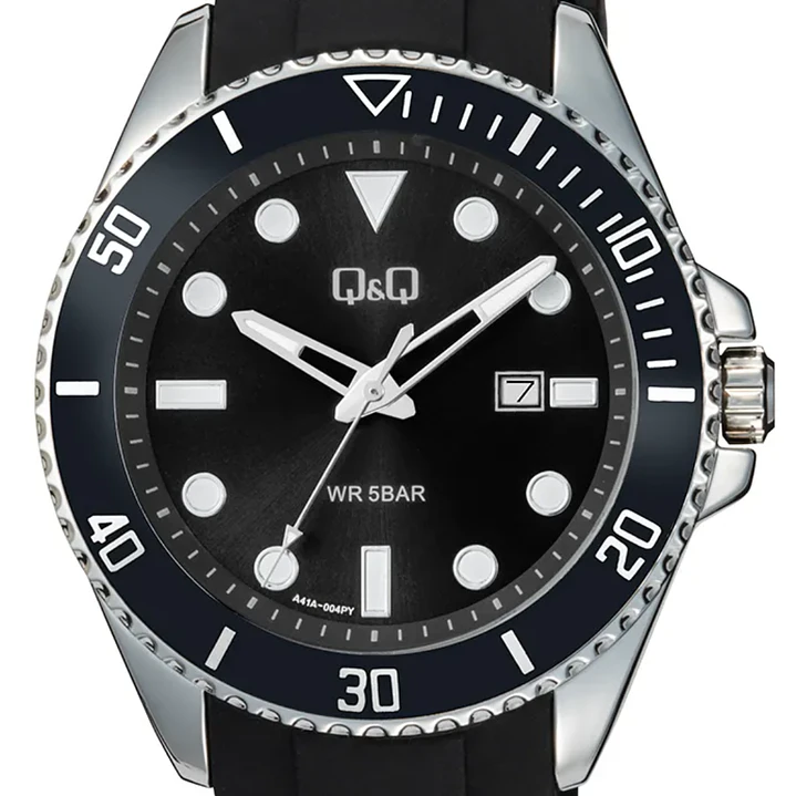 Reloj Q&Q Hombre Análogo Negro A41A-004PY 3