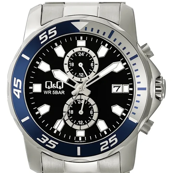 Reloj Q&Q Hombre Análogo Plateado A42A-001PY 3