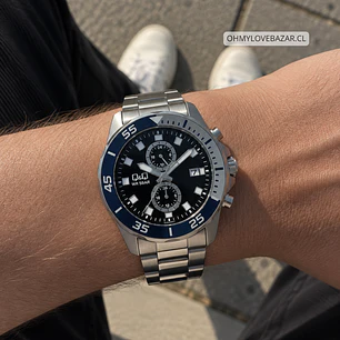 Reloj Q&Q Hombre Análogo Plateado A42A-001PY