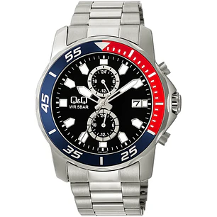Reloj Q&Q Hombre Análogo Plateado A42A-002PY