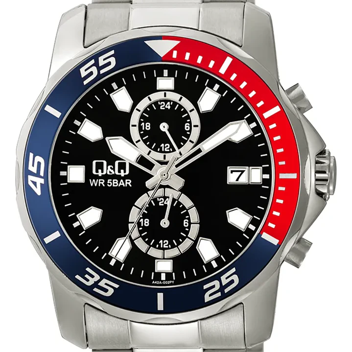 Reloj Q&Q Hombre Análogo Plateado A42A-002PY 3