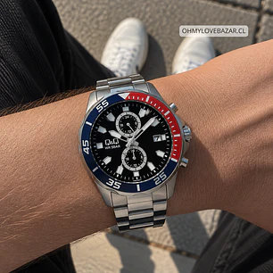 Reloj Q&Q Hombre Análogo Plateado A42A-002PY
