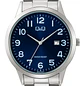 Reloj Q&Q Hombre Análogo Plateado Azul A44A-002PY - Miniatura 3