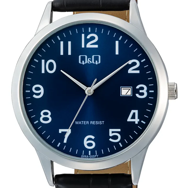 Reloj Q&Q Hombre Análogo Correa Cuero A44A-005PY 3