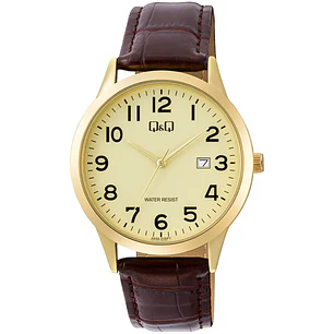 Reloj Q&Q Hombre Análogo Correa Cuero A44A-006PY