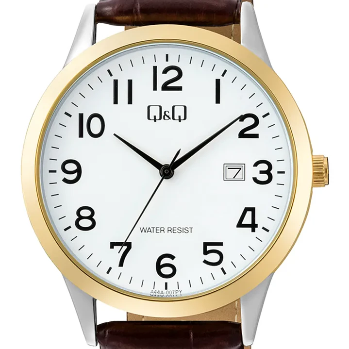 Reloj Q&Q Hombre Análogo Correa Cuero A44A-007PY 3