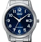 Reloj Q&Q Mini Mujer Análogo Plateado Azul A45A-002PY - Miniatura 3
