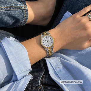 Reloj Q&Q Mini Mujer Análogo Bicolor A45A-003PY