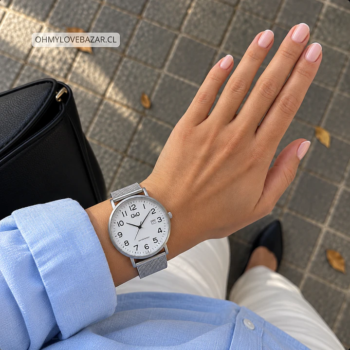 Reloj Q&Q Hombre Correa Milanese A46A-001PY 3