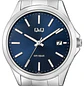 Reloj Q&Q Hombre Análogo Plateado Azul A484J212Y - Miniatura 4