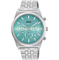 Reloj Q&Q Hombre Análogo Plateado Azul Tiffany A48A-001PY - Miniatura 1
