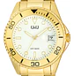 Reloj Q&Q Hombre Análogo Dorado A49A-003PY - Miniatura 2