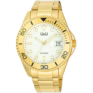Reloj Q&Q Hombre Análogo Dorado A49A-003PY