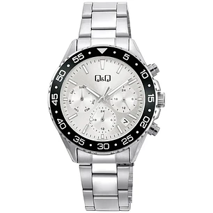 Reloj Q&Q Mujer Grande Análogo Plateado A50A-001PY