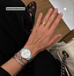 Reloj Q&Q Mujer Análogo Plateado AA37-J207Y - Miniatura 2