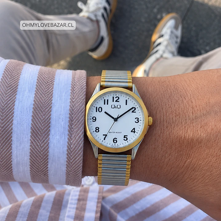 Reloj Q&Q Hombre Análogo Bicolor C04A-049PY 2