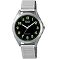 Reloj Q&Q Hombre Análogo Plateado Negro C04A-048PY - Miniatura 1
