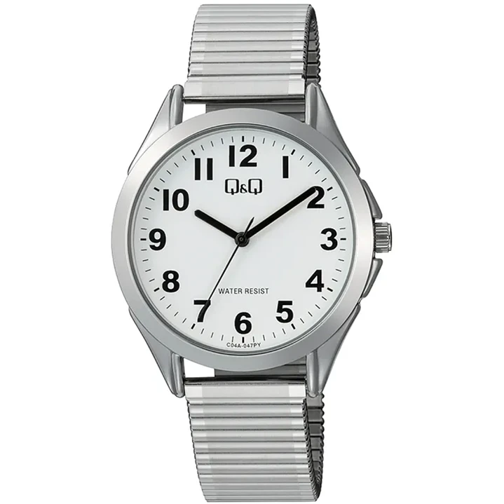 Reloj Q&Q Hombre Análogo Plateado C04A-047PY 1