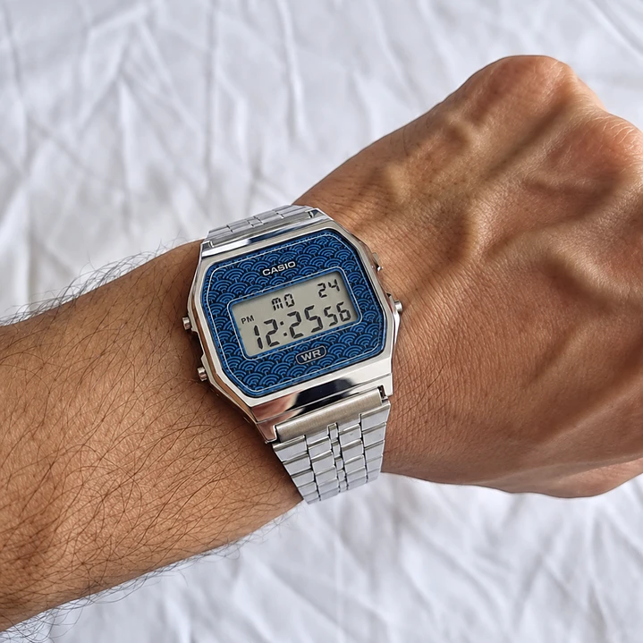 Reloj Casio Vintage Seigaiha Made in Japón A159WEVJ-2 2