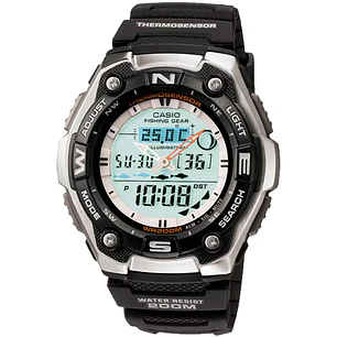 Reloj Casio Vintage Fishing Gear Thermosensor AQW-101-1AV