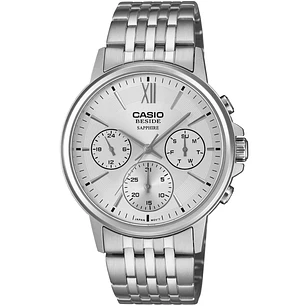Reloj Casio Beside de Acero y Cristal Zafiro BMS-300D-7A