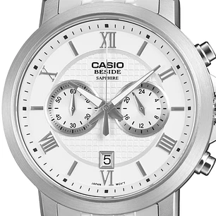 Reloj Casio Beside Cronógrafo Acero inoxidable y Cristal Zafiro BMS-500D-7A