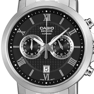 Reloj Casio Beside Cronógrafo Acero inoxidable y Cristal Zafiro BMS-500D-1A