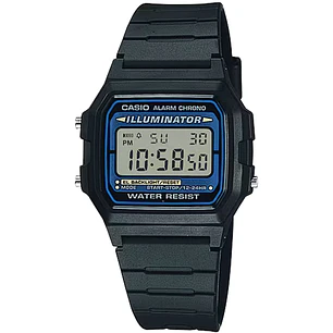 Reloj Casio Vintage illuminator Resina Negro F-105W-1A