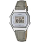 Reloj Casio Vintage Plateado Correa Cuero LA-680WEL-8A2 - Miniatura 1
