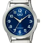 Reloj Q&Q Mini Mujer Análogo Plateado Azul C11A-035PY  - Miniatura 2