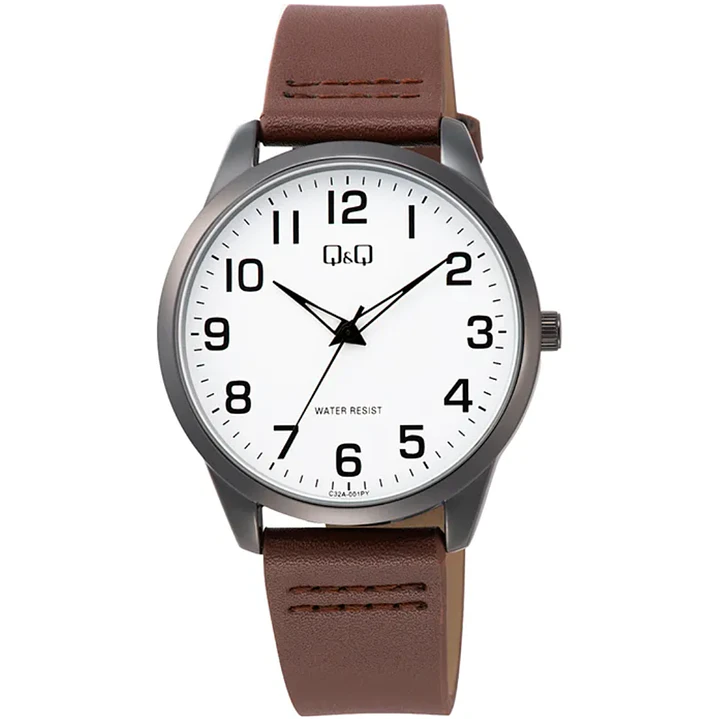 Reloj Q&Q Hombre Análogo Cuero Vegano C32A-001PY 1