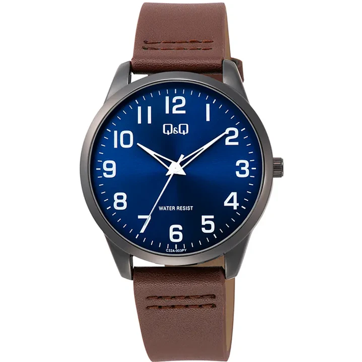 Reloj Q&Q Hombre Análogo Cuero Vegano C32A-003PY 1