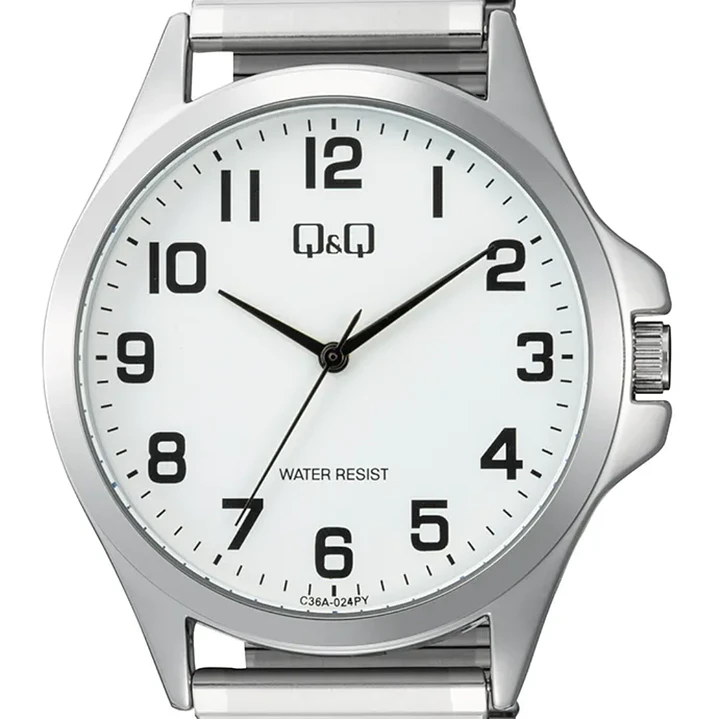 Reloj Q&Q Hombre Análogo Plateado C36A-024PY 2