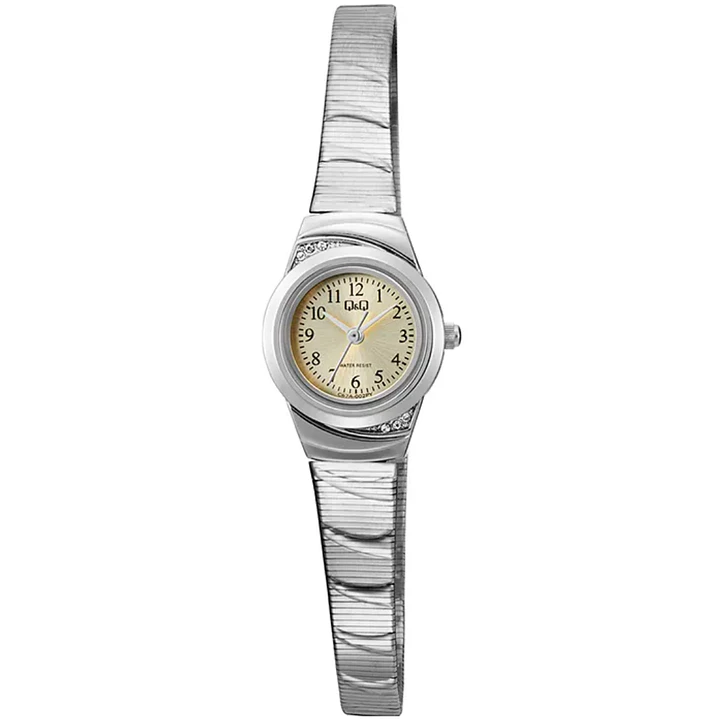 Reloj Q&Q Súper Mini Mujer Plateado Brillos C67A-002PY 1