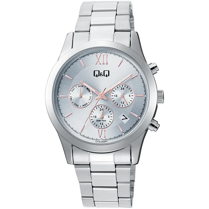 Reloj Q&Q Mujer Análogo Metal Plateado C71A-003PY 1