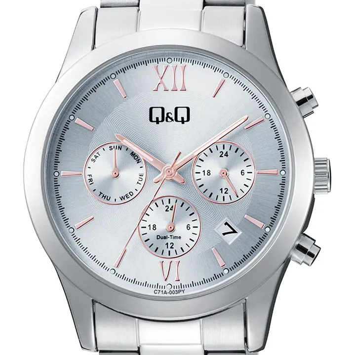 Reloj Q&Q Mujer Análogo Metal Plateado C71A-003PY 2