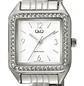 Reloj Q&Q Mini Mujer Tank Plateado Brillos Q27C-003PY - Miniatura 2