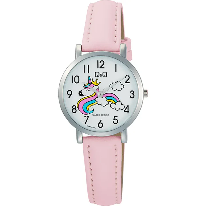 Reloj Q&Q Mini Infantil Niñes Niña Unicornio Rosado Q58A-010PY 1