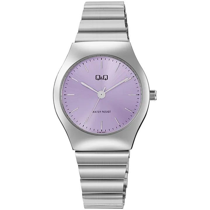 Reloj Q&Q Minimalista Análogo Plateado Lila Q72B-003PY 1