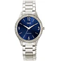 Reloj Q&Q Análogo Plateado Brillos Azul Q75B-003PY - Miniatura 1