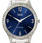 Reloj Q&Q Análogo Plateado Brillos Azul Q75B-003PY - Miniatura 2