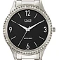 Reloj Q&Q Análogo Plateado Brillos Negro Q75B-004PY - Miniatura 2