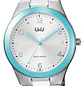 Reloj Q&Q Análogo Plateado Celeste Brillos Q78B-005PY - Miniatura 2